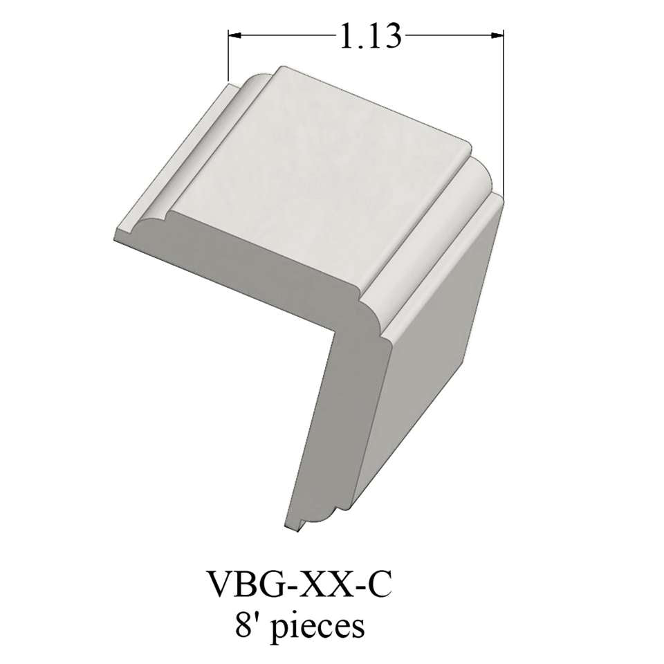 Tarkett - Système de finition murale Millwork - VBG 460 C Corner Guard 1 ¼" #460 Cotton - Wallbase 8'