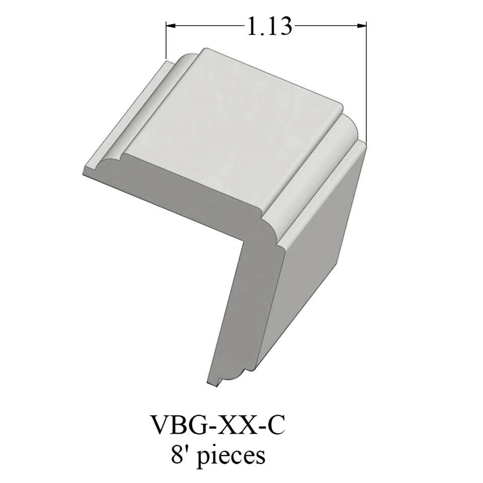 Tarkett - Système de finition murale Millwork - VBG TB3 C Corner Guard 1 ¼" #TB3 Dover - Wallbase 8'