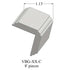 Tarkett - Système de finition murale Millwork - VBG TB3 C Corner Guard 1 ¼" #TB3 Dover - Wallbase 8'