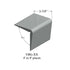 Tarkett - Corner Guards - VBG 38 96 Corner Guard 2 3⁄8" #38 Pewter - Wallbase 8'