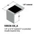 Tarkett - Nez de marches d'escalier - ¼” or 5⁄16" matériel sur la marche #21 Platinum 40 Black Insert 12'