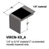 Tarkett - Nez de marches d'escalier - ¼” or 5⁄16" matériel sur la marche #48 Grey 40 Black Insert 12'