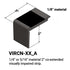 Tarkett - Nez de marches d'escalier - ¼” or 5⁄16" matériel sur la marche #44 Dark Brown 49 Beige Insert 12'