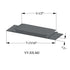 Tarkett - Seuils - VT 28 M2 5-1/2" exposed surface threshold #28 Medium Grey
