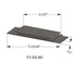 Tarkett - Seuils - VT 29 M2 5-1/2" exposed surface threshold #29 Moon Rock