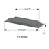 Tarkett - Seuils - VT 38 M2 5-1/2" exposed surface threshold #38 Pewter