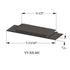 Tarkett - Seuils - VT 47 M2 5-1/2" exposed surface threshold #47 Brown