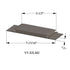 Tarkett - Seuils - VT 80 M2 5-1/2" exposed surface threshold #80 Fawn