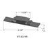 Tarkett - Seuils - VT 20 M6 1-3/4" exposed surface threshold #20 Charcoal