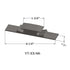 Tarkett - Seuils - VT 29 M6 1-3/4" exposed surface threshold #29 Moon Rock