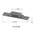 Tarkett - Seuils - VT 32 M6 1-3/4" exposed surface threshold #32 Pebble