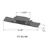 Tarkett - Seuils - VT 48 M6 1-3/4" exposed surface threshold #48 Grey