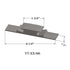 Tarkett - Seuils - VT 55 M6 1-3/4" exposed surface threshold #55 Silver Grey