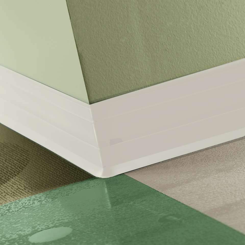 Tarkett - Perceptions - Royale 4 1/4" #68 White Sand - Wallbase 120'