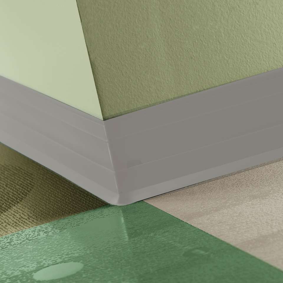 Tarkett - Perceptions - Royale 4 1/4" #55 Silver Grey - Wallbase 120'