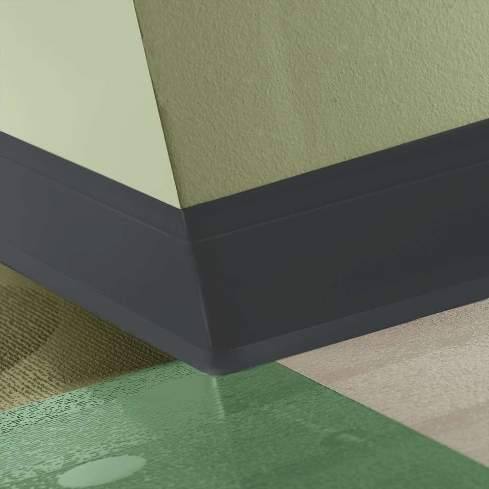 Tarkett - Perceptions - Flex 4 1/4" #40 Black - Wallbase 120'