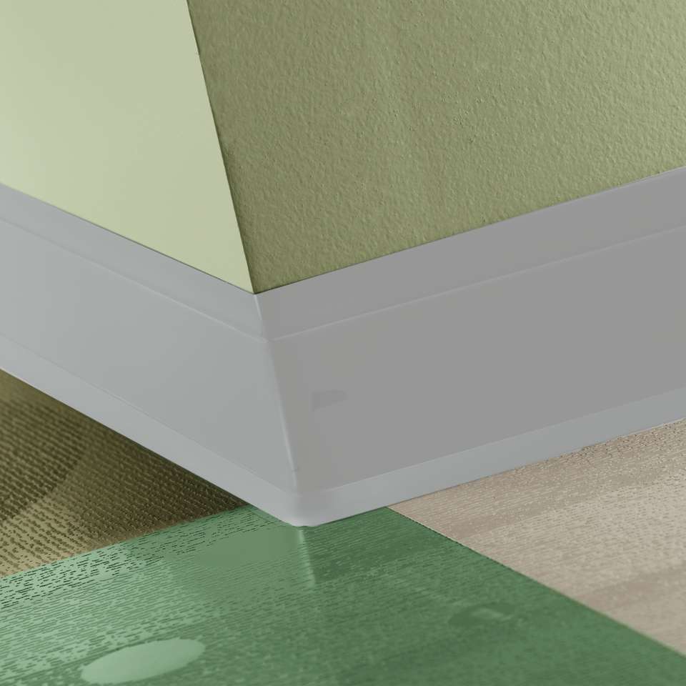 Tarkett - Perceptions - Flex 4 1/4" #23 Vapor Grey - Wallbase 120'