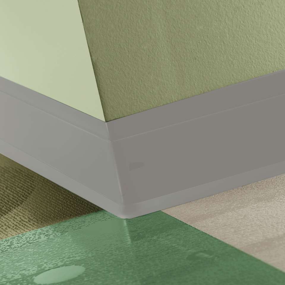 Tarkett - Perceptions - Flex 4 1/4" #55 Silver Grey - Wallbase 120'