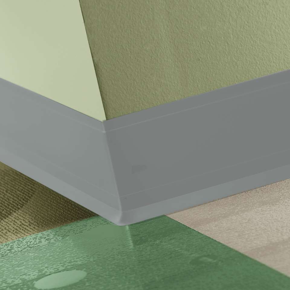 Tarkett - Perceptions - Contour 4 1/4" #38 Pewter - Wallbase 120'