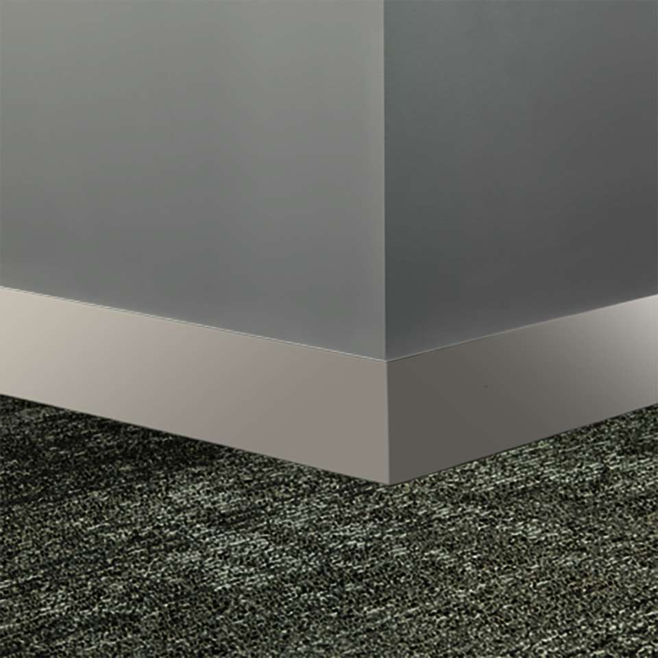 Tarkett - Système de finition murale Millwork - MW 24 S4 Monument 4" #24 Grey Haze - Wallbase 8' (paquet de 8)