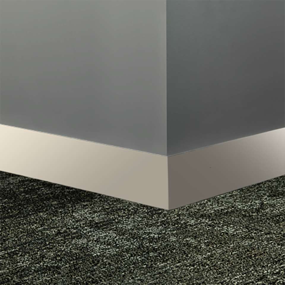 Tarkett - Système de finition murale Millwork - MW 01 S25 Monument 2 1⁄2” #1 Snow White - Wallbase 8' (paquet de 8)