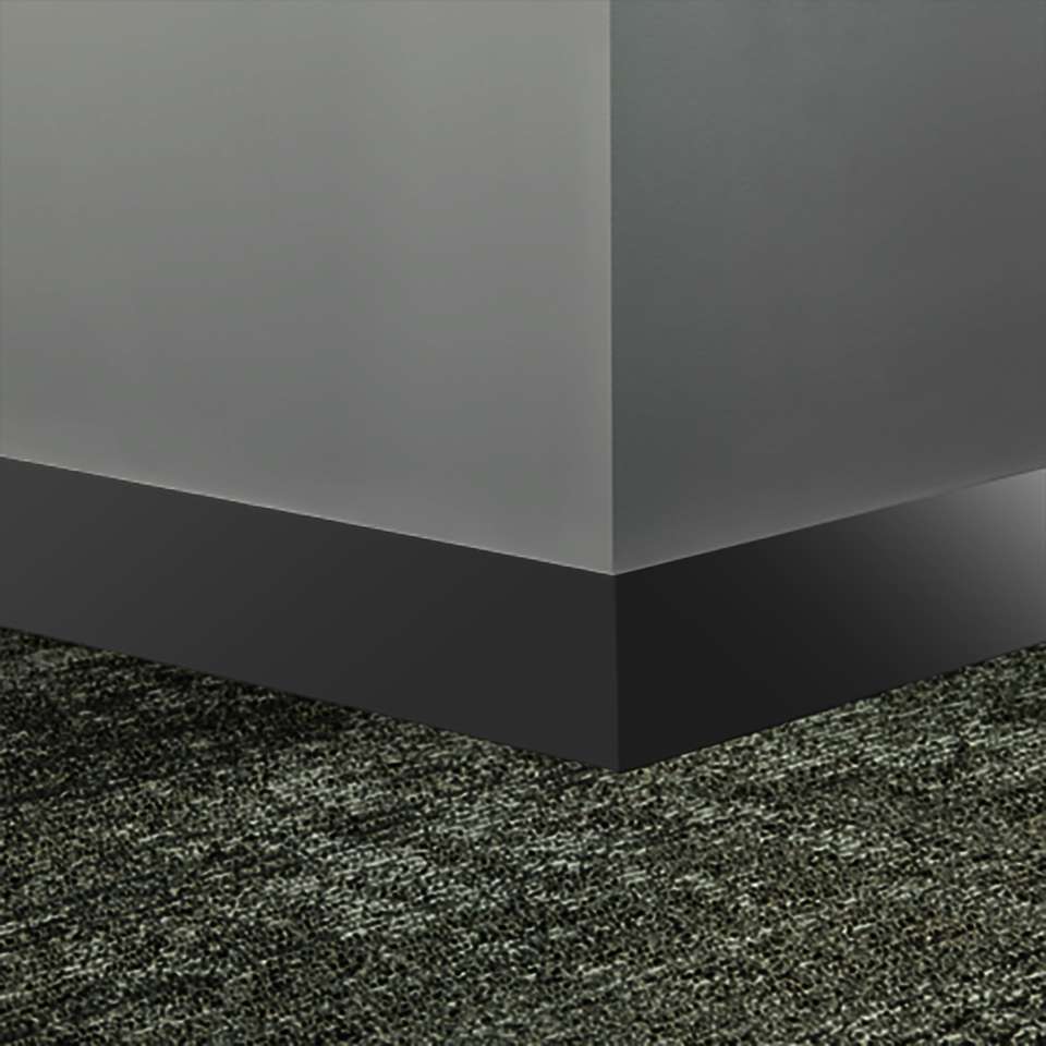 Tarkett - Système de finition murale Millwork - MW 40 S25 Monument 2 1⁄2” #40 Black - Wallbase 8' (paquet de 8)