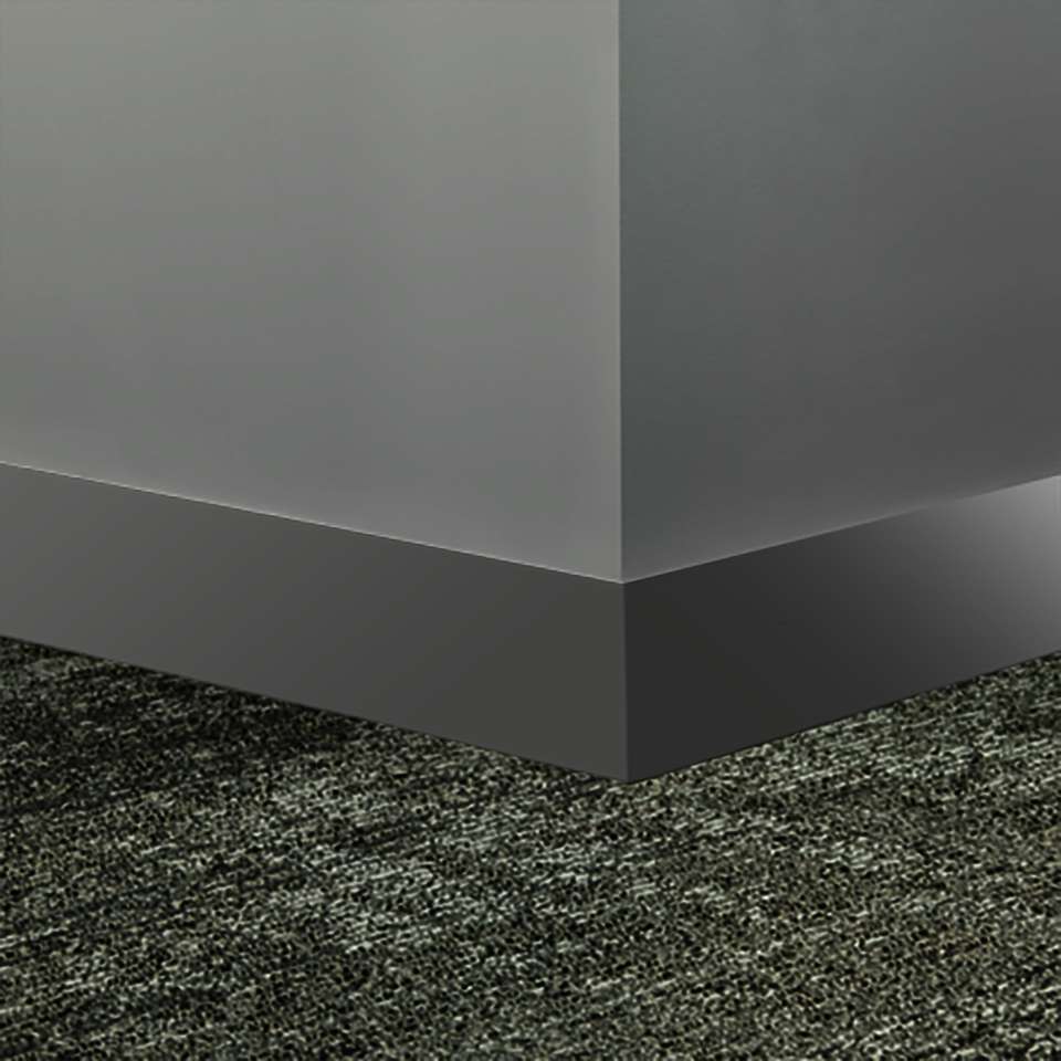 Tarkett - Système de finition murale Millwork - MW 20 S25 Monument 2 1⁄2” #20 Charcoal - Wallbase 8' (paquet de 8)
