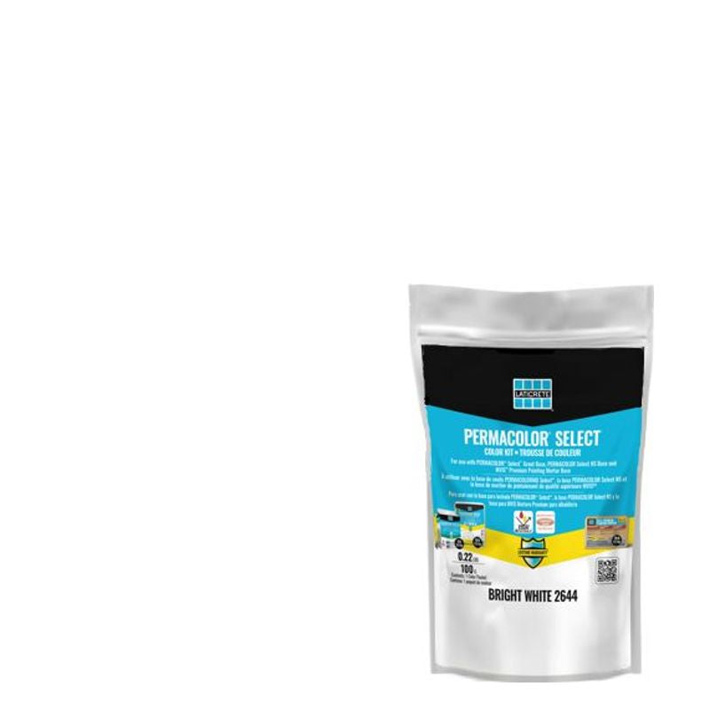 Laticrete - Permacolor Select Color Kit colorant de coulis #44 Bright White 0.23 kg (paquet de 10)
