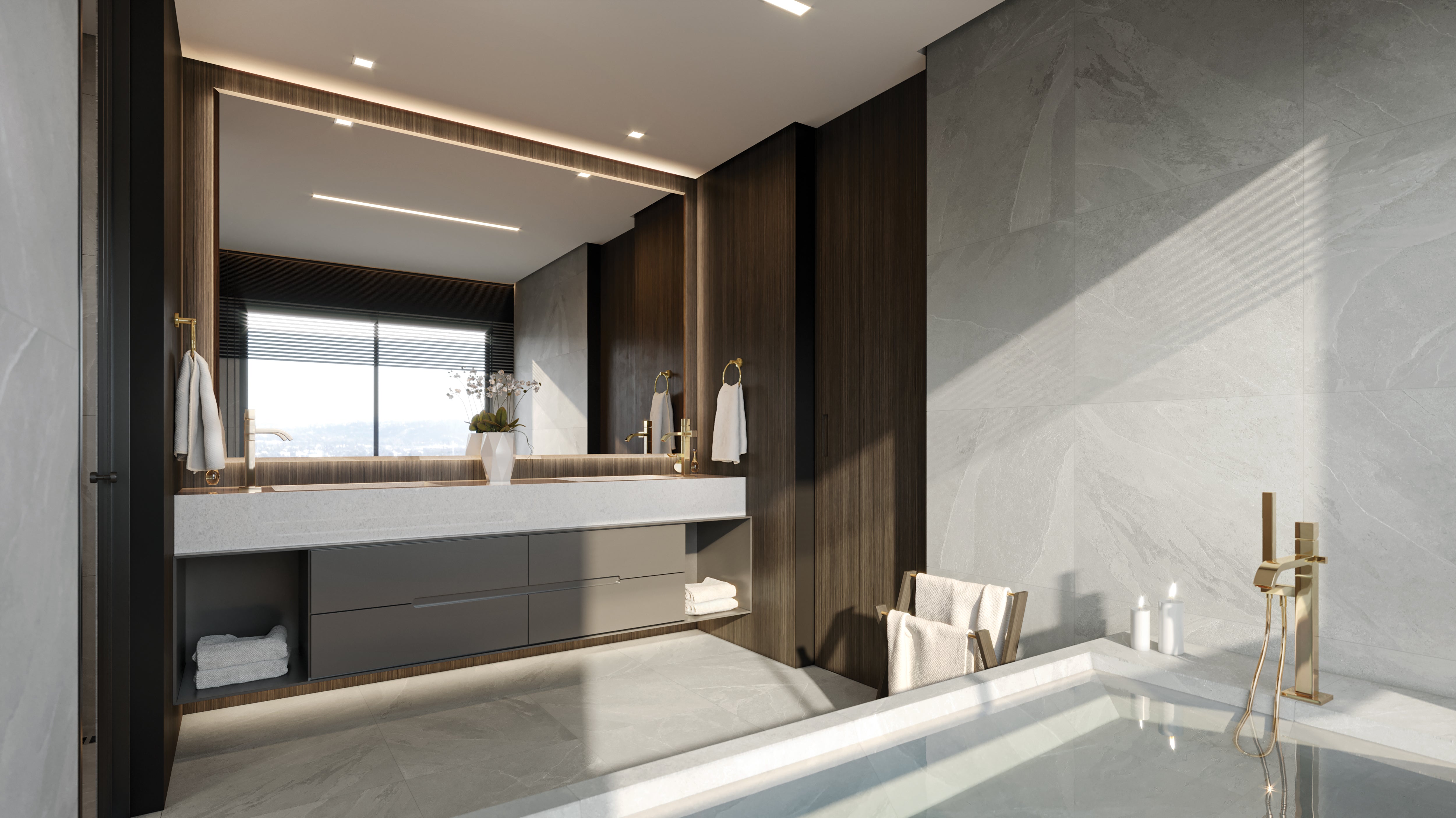 Anatolia - 5 cm Nord Palladium Hexagon Matte Color Body Porcelain Mosaic || 4501-0392-1