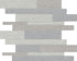 Anatolia - 2.5 x 10 cm Belgian Linen Light Blend Stacked Matte Color Body Porcelain Mosaic (New-MY) || 4501-0030-1