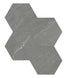 Anatolia Nord Chromium Hexagon Mosaic Tile 6" ||4501-0389-1
