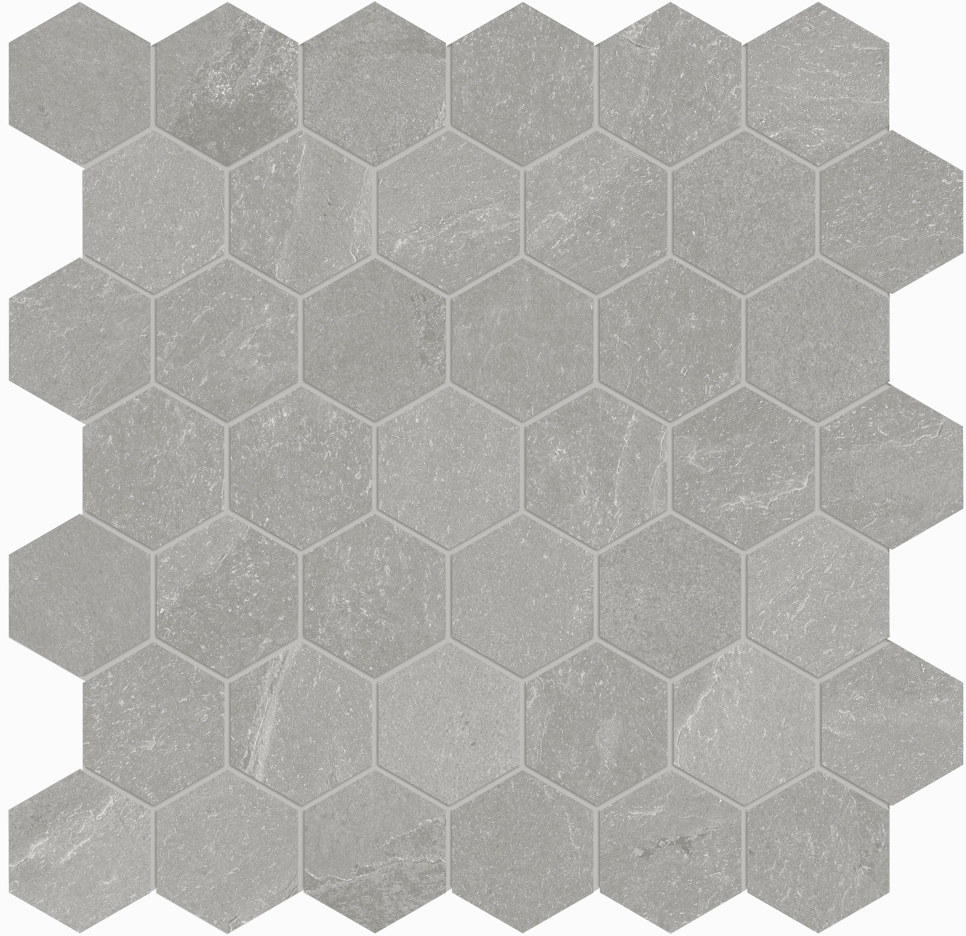 Anatolia Nord Palladium Hexagon Mosaic Tile 2"