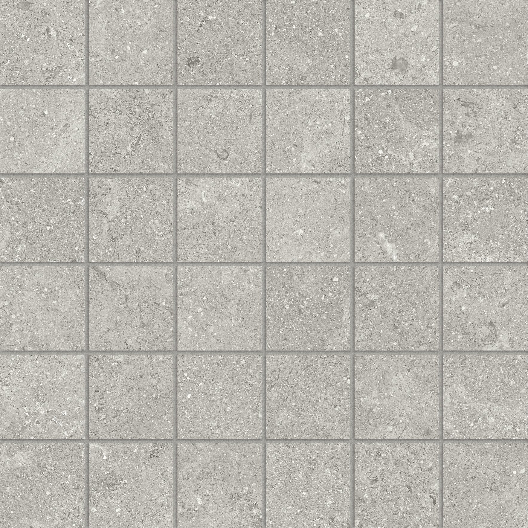Anatolia - 5 x 5 cm Coliseo Graphite Matte Glazed Porcelain Mosaic || 4501-0569-0