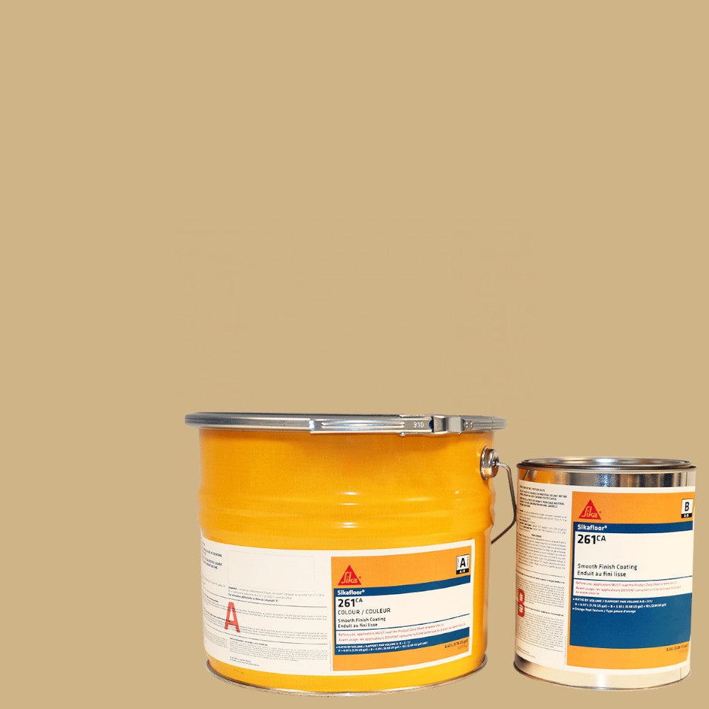 Sika - Enduit au fini lisse Sikafloor-261 Ca RAL 1001 Beige Partie A + B - 10 L