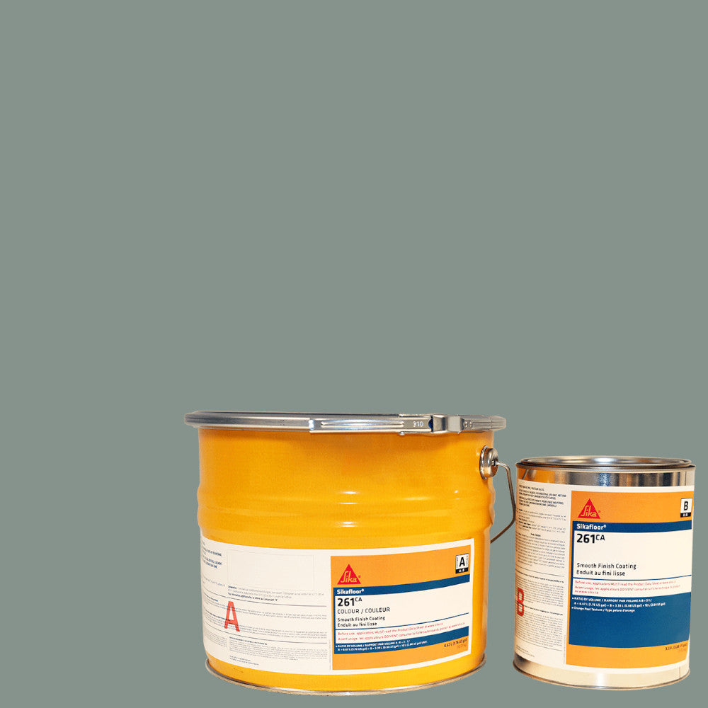 Sika - Enduit au fini lisse Sikafloor-261 Ca RAL 7040 Gris Fenêtre Partie A + B - 10 L