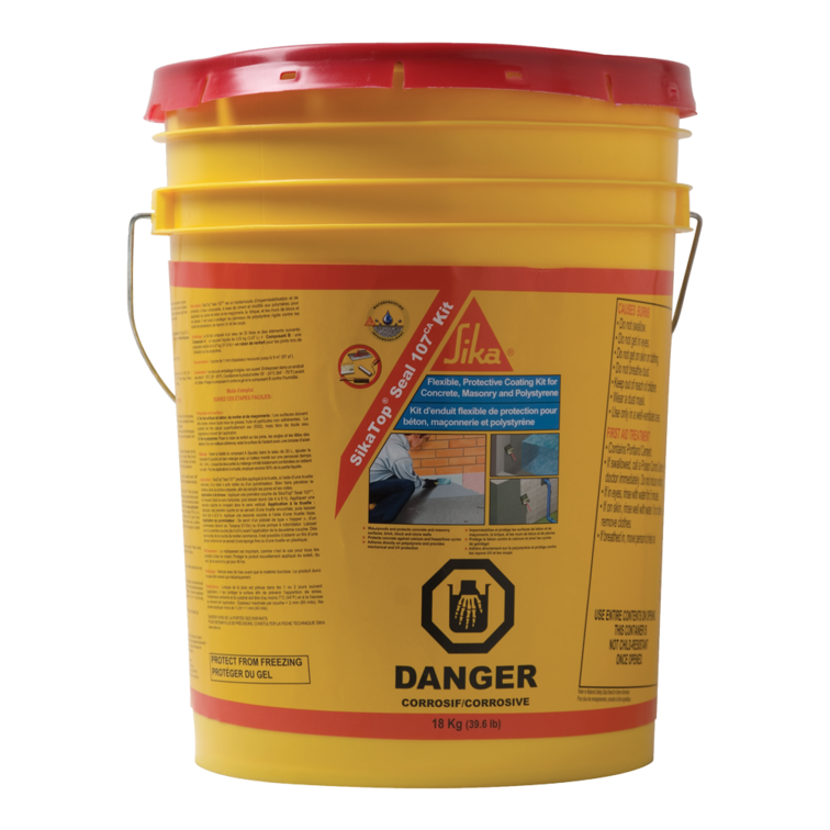 Sika - Mortier de réparation SikaTop Seal-107CA 4 partie A + 4 partie B - 72 kg