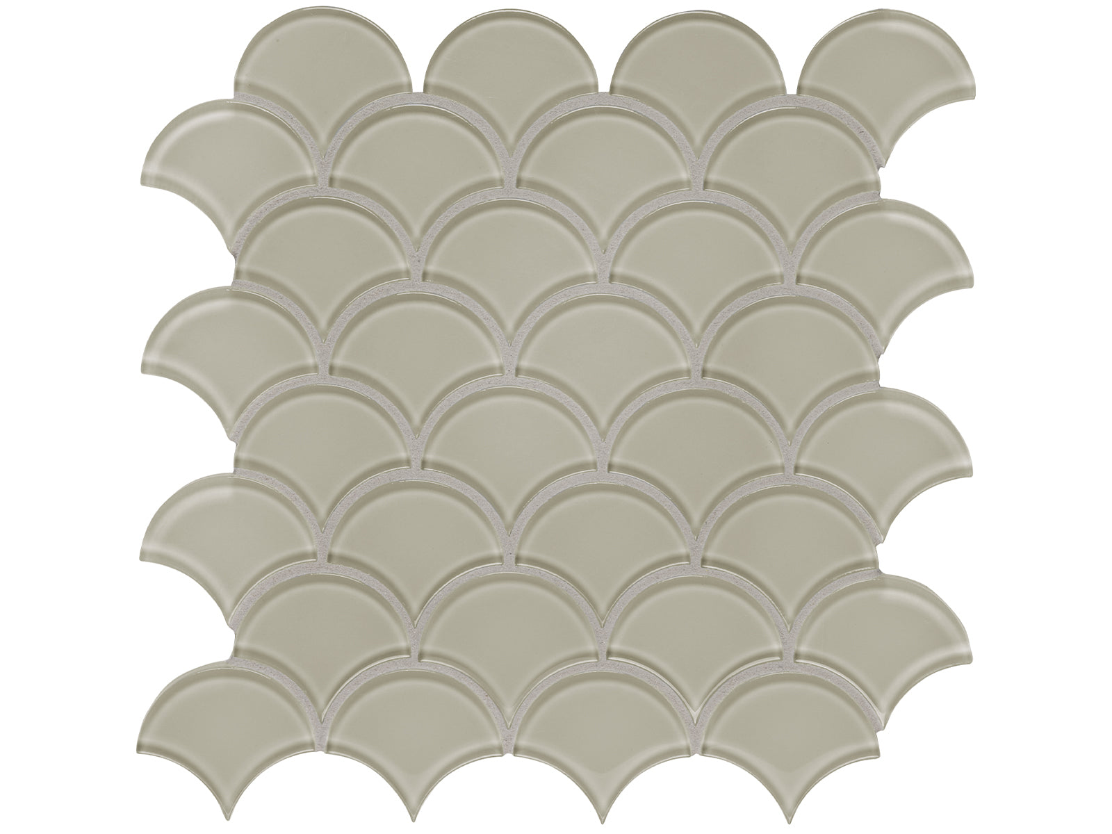 Anatolia - Mosaïque de verre Element Earth Scallop 12" x 12"