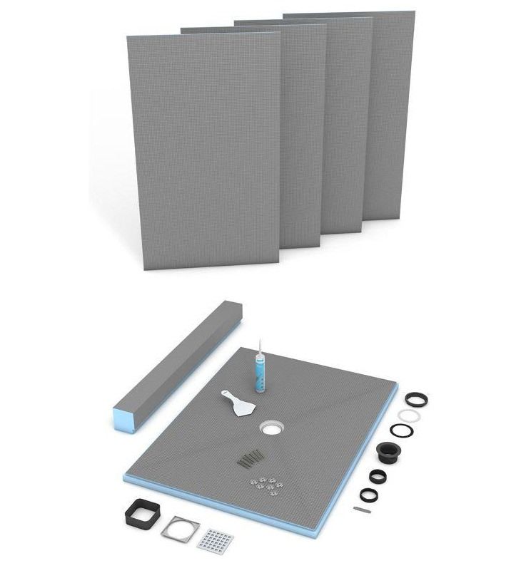 Wedi - Kit de douche Fundo Primo - 48" x 48"