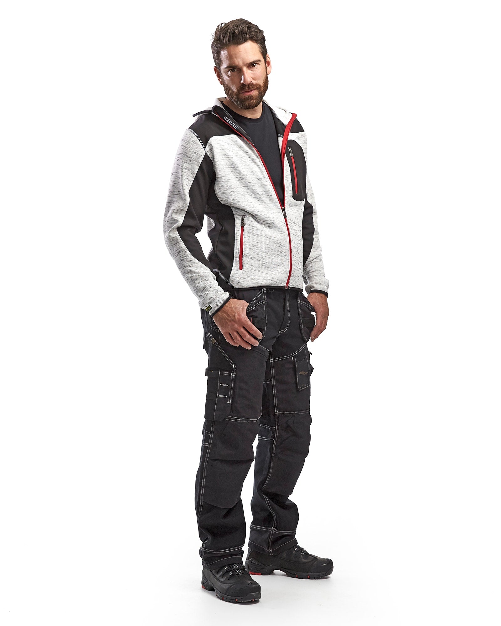 Blaklader - Veste en tricot gris foncé et noir XXX-Large