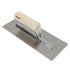 QEP - Truelle à encoches en V en acier au carbone traditionnel 1/4" x 3/16" avec manche en bois