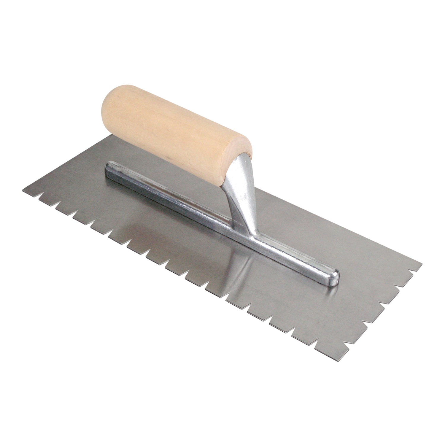 Roberts - 1-4/5" Truelle à dents en V à dessus plat avec poignée en bois