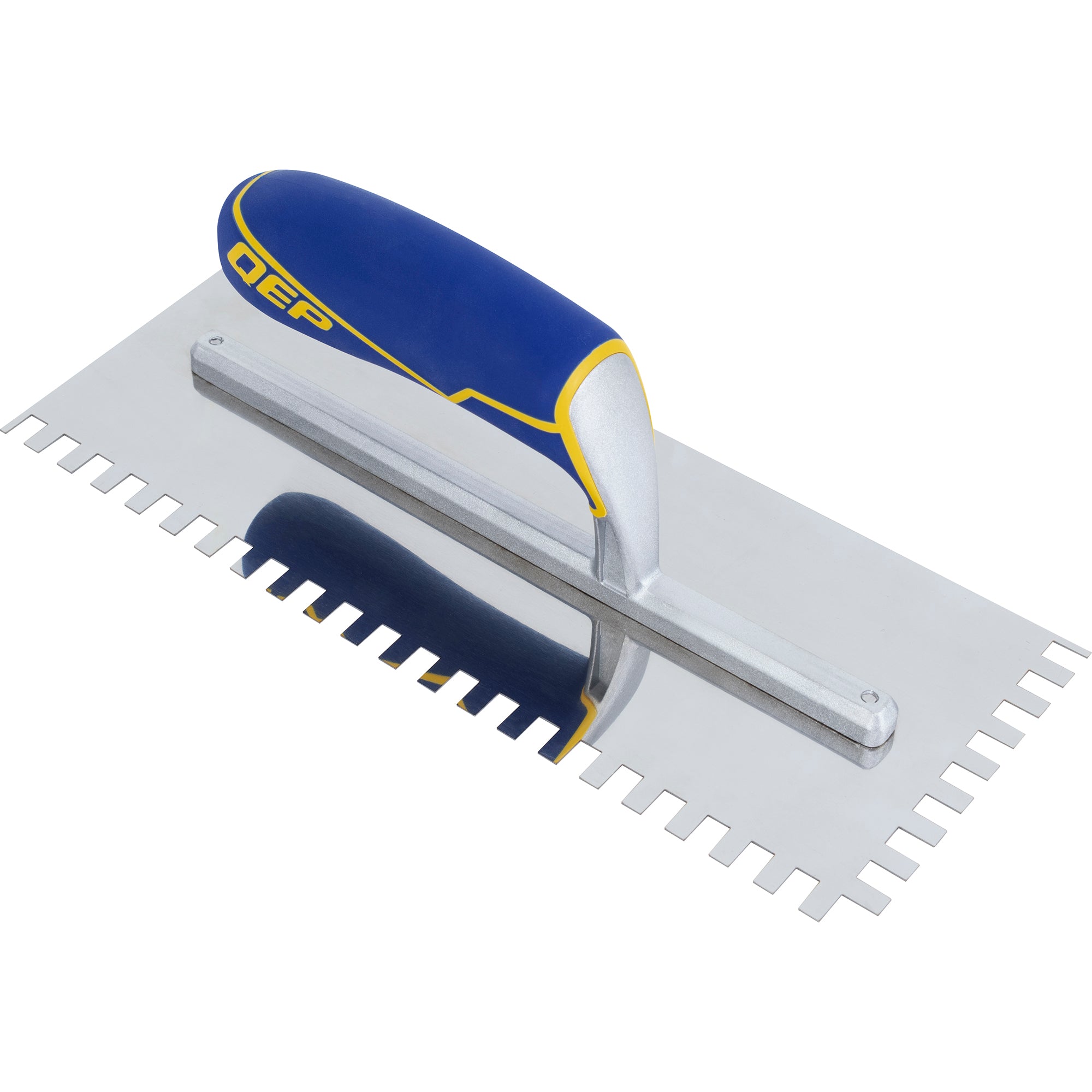 QEP - Encoche carrée pour truelle en acier inoxydable avec poignée confortable de 1/4 po x 3/8 po x 1/4 po (6 mm x 10 mm x 6 mm)