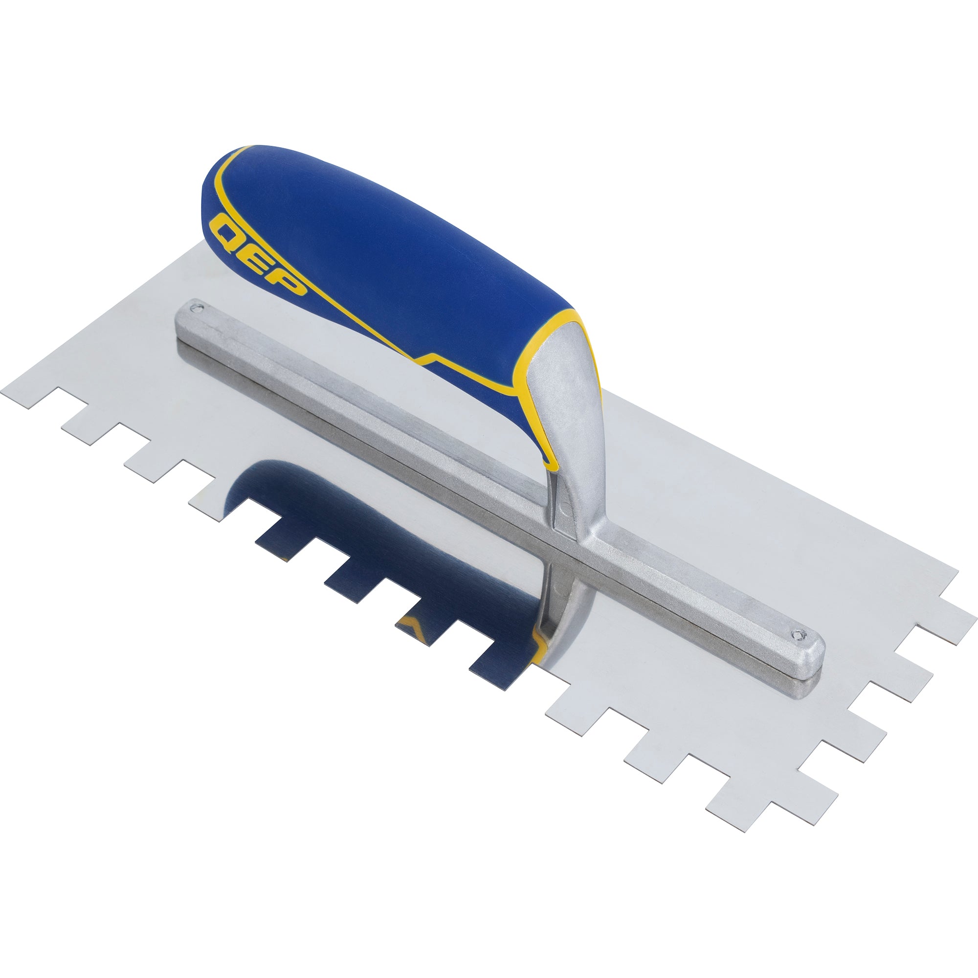 QEP - Encoche carrée pour truelle en acier inoxydable avec poignée confortable de 1/2 po x 1/2 po x 1/2 po (12 mm x 12 mm x 12 mm)