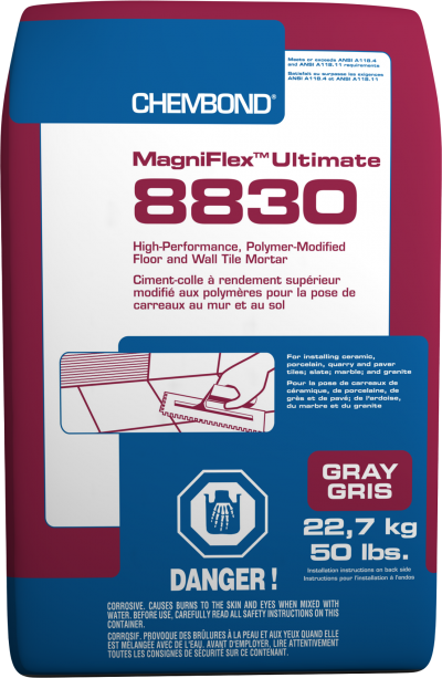 Chembond - Magniflex Ultimate 8830 Ciment-colle pour carreaux de sol et de mur - 50 lb