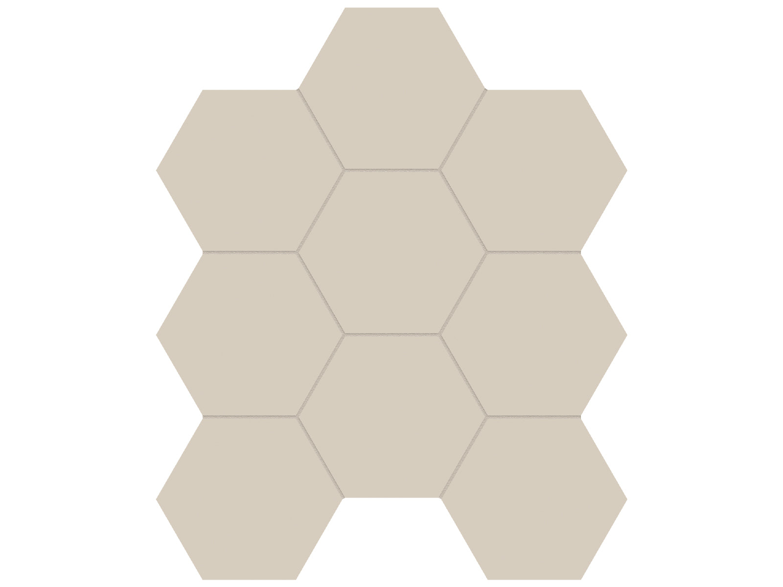 Anatolia - Monoforma - Oasis - Mosaïque hexagonale de porcelaine non émaillée, fini satiné 10 cm (4 po)
