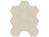 Anatolia - Monoforma - Oasis - Mosaïque hexagonale de porcelaine non émaillée, fini satiné 10 cm (4 po)