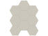 Anatolia - Monoforma - Storm - Mosaïque hexagonale de porcelaine non émaillée, fini satiné 10 cm (4 po)