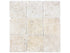 Anatolia - Mosaïque de pierre naturelle Ivory White tumbled - 4" x 4"