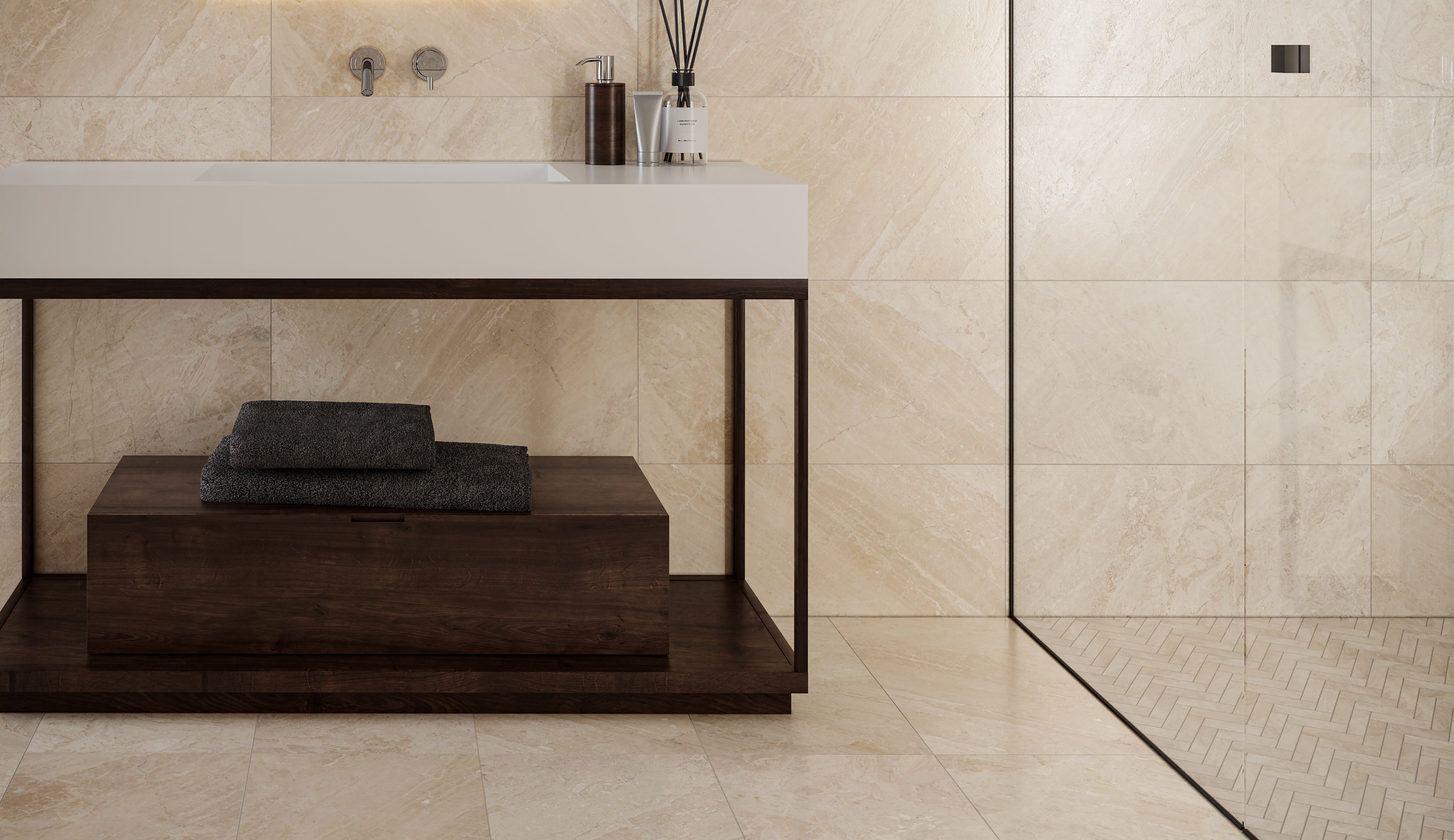 Anatolia - 4.9 x 15 cm Impero Reale Picket Polished Marble Mosaic || 5001-0296-0