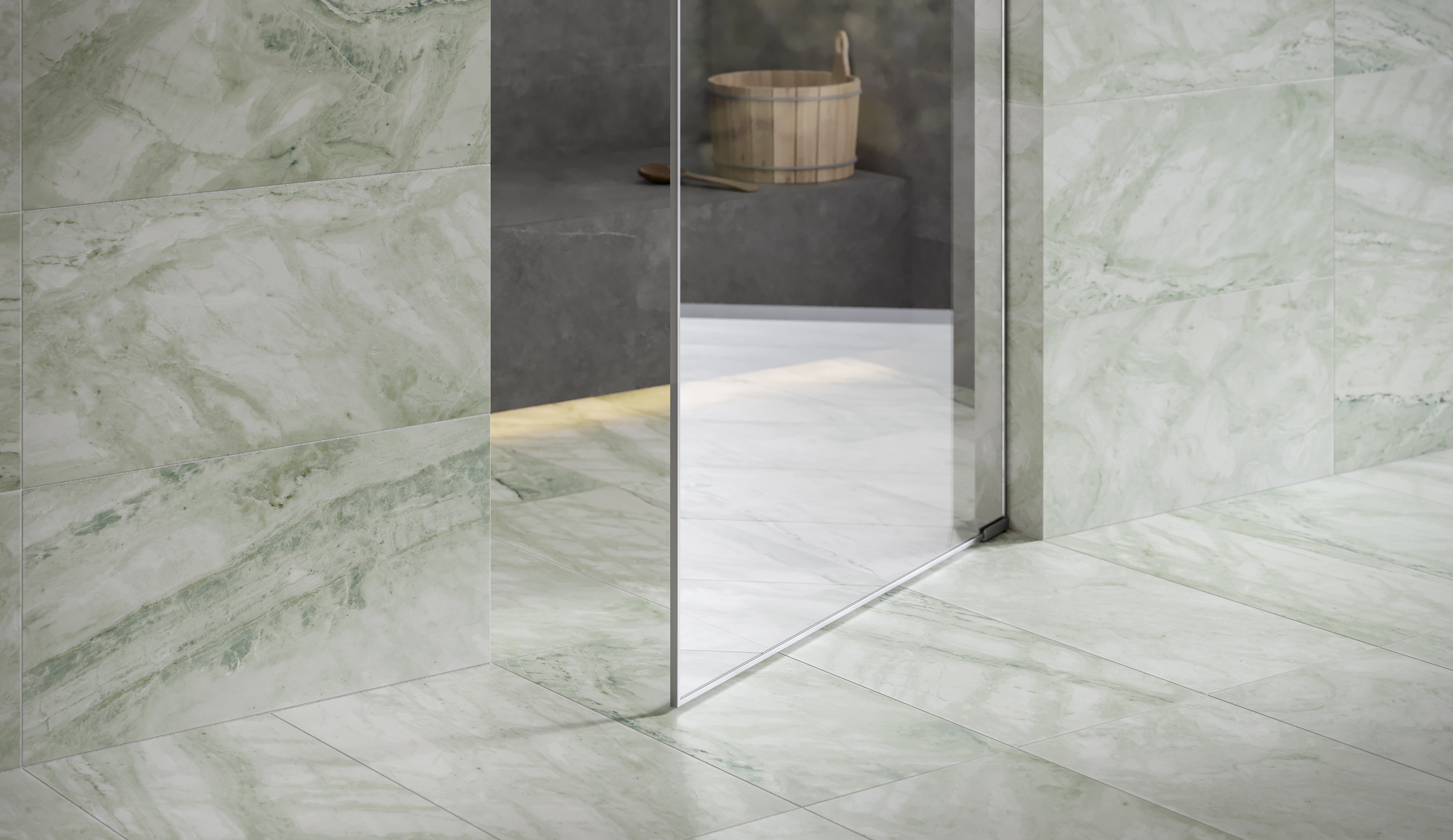 Anatolia - 3 cm Moscato Argento Penny Round Honed Marble Mosaic || 5001-0370-0